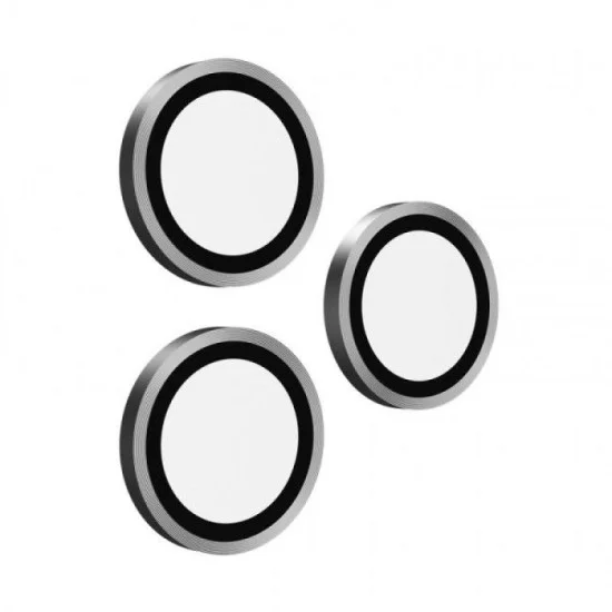 BodyGuardz Pure 3 Individual Camera Lens Protector for iPhone 17 Pro & 17 Pro Max - Silver